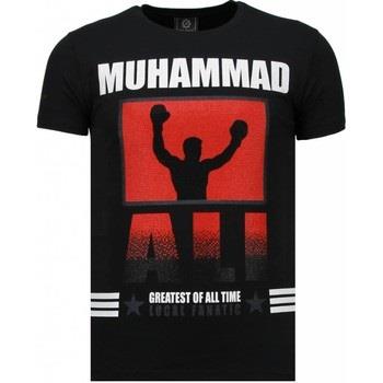 T-shirt Korte Mouw Local Fanatic Muhammad Ali Rhinestone