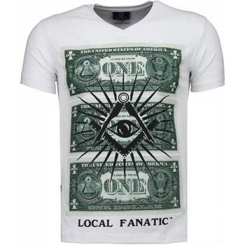 T-shirt Korte Mouw Local Fanatic One Dollar Eye