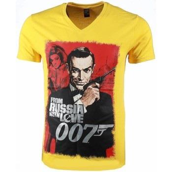 T-shirt Korte Mouw Local Fanatic James Bond From Russia Print