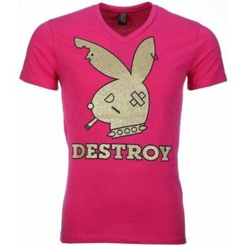 T-shirt Korte Mouw Local Fanatic Destroy Print