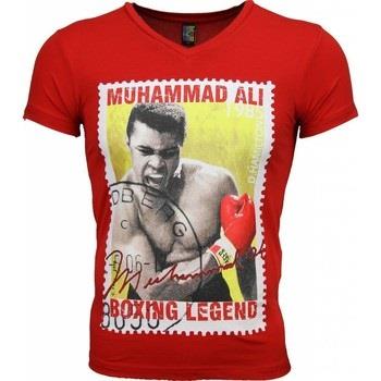 T-shirt Korte Mouw Local Fanatic Muhammad Ali Zegel Print
