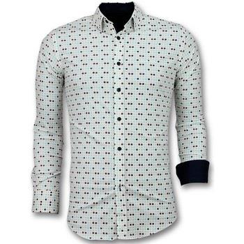 Overhemd Lange Mouw Tony Backer Tetris Motief Hemd