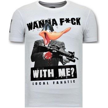 T-shirt Korte Mouw Local Fanatic Shooting Duck Gun
