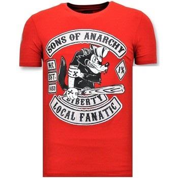 T-shirt Korte Mouw Local Fanatic Sons Of Anarchy Print