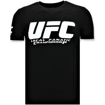T-shirt Korte Mouw Local Fanatic UFC Championship Print