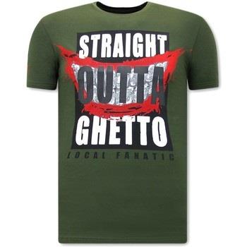 T-shirt Korte Mouw Local Fanatic S Straight Outta Ghetto