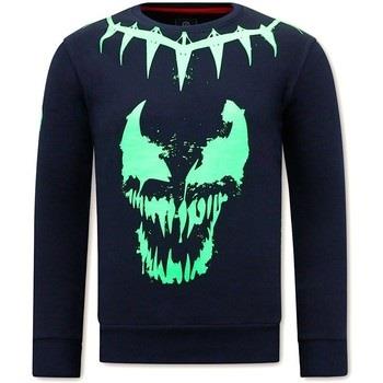 Sweater Local Fanatic Print Venom Face Neon