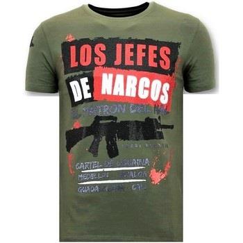 T-shirt Korte Mouw Lf Rhinestone Los Jefes De Narcos