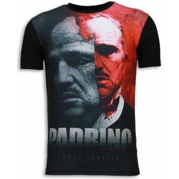 T-shirt Korte Mouw Local Fanatic El Padrino Digital Rhinestone