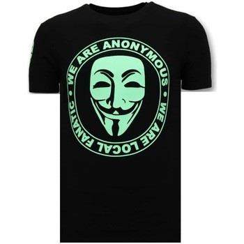 T-shirt Korte Mouw Local Fanatic We Are Anonymous