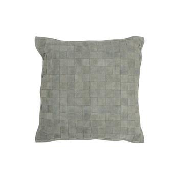 Kussens J-line COUSSIN CARR PETIT CUIR VE (45x45x8cm)