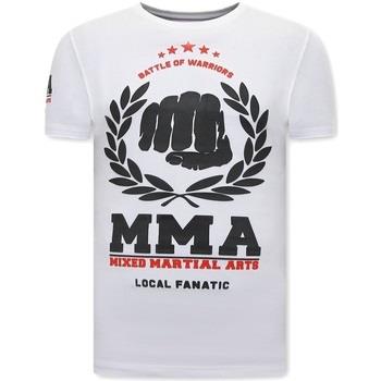 T-shirt Korte Mouw Local Fanatic Print MMA Fighter