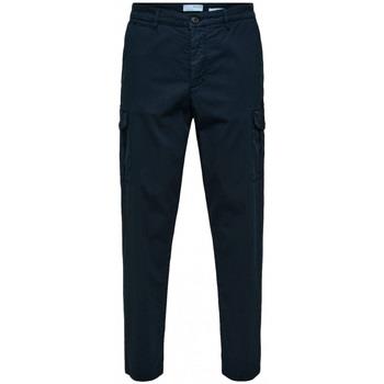 Broeken Selected Slim Tapered Wick 172 Cargo Pants - Dark Sapphire