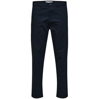 Broeken Selected Noos Slim Tape New Miles Pants - Dark Sapphire