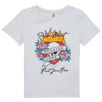 T-shirt Korte Mouw Only KOGALICE-REG-S/S-BURNING-TOP-BOX-JRS