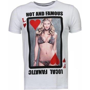 T-shirt Korte Mouw Local Fanatic Hot Famous Poker Bar Refaeli
