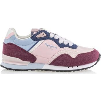 Lage Sneakers Pepe jeans gympen / sneakers vrouw rood