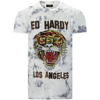 T-shirt Korte Mouw Ed Hardy Los tigre t-shirt white