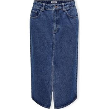 Rok Only Noos Bianca Midi Skirt - Medium Blue Denim