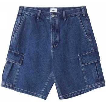 Korte Broek Obey Bigwig baggy denim cargo short