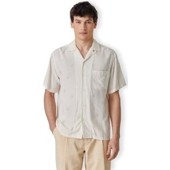 Overhemd Lange Mouw Portuguese Flannel Modal Dots Shirt - White