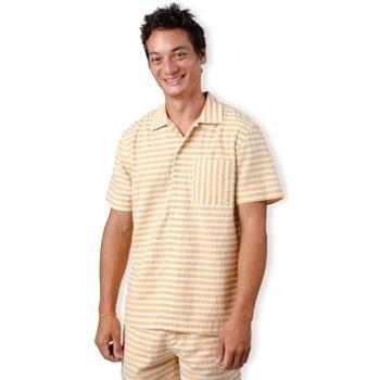 Overhemd Lange Mouw Brava Fabrics Stripes Overshirt - Sand
