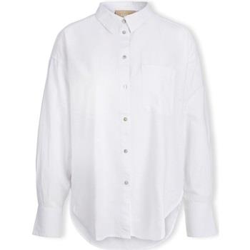 Blouse Jjxx Jamie Linen Shirt L/S - White