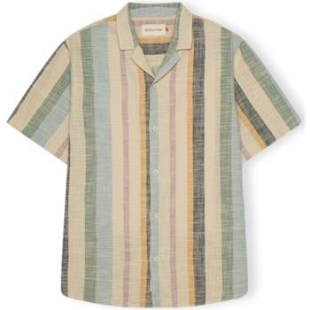 Overhemd Lange Mouw Revolution Cuban Shirt S/S 3918 - Dustgreen