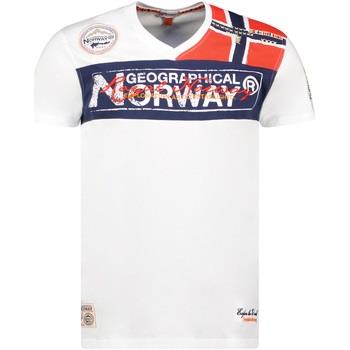 T-shirt Korte Mouw Geographical Norway SX1130HGN-White