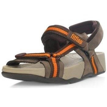 Sandalen FitFlop Hyker TM boy chocolate/orange (leather)