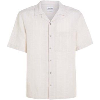 Overhemd Lange Mouw Calvin Klein Jeans Linen Cotton Stripe