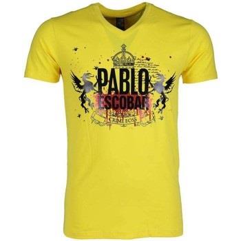 T-shirt Korte Mouw Local Fanatic Pablo Escobar Crime Boss