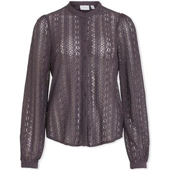 Blouse Vila Noos Chikka Lace Shirt L/S - Plum Perfect