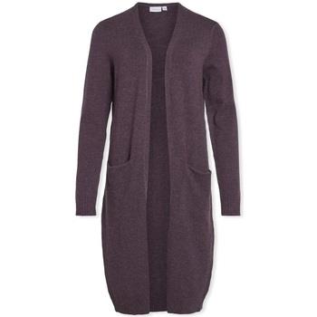 Mantel Vila Noos Ril Long Cardigan - Plum Perfect