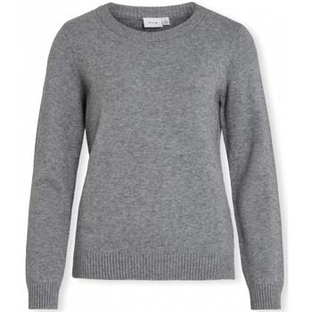 Trui Vila Noos Ril O-Neck L/S - Medium Grey