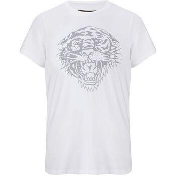 T-shirt Korte Mouw Ed Hardy Tiger-glow t-shirt white