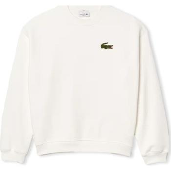 Sweater Lacoste Loose Fit Badge Accent Sweatshirt - Blanc