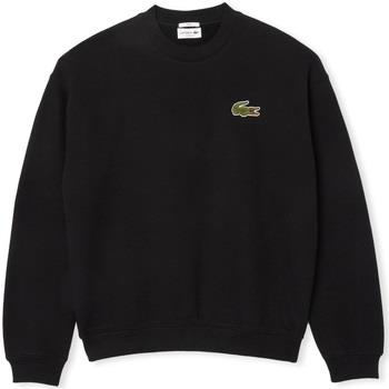 Sweater Lacoste Loose Fit Badge Accent Sweatshirt - Noir