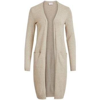 Mantel Vila Noos Ril Long Cardigan - Natural Melange