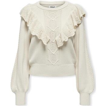 Trui Only Cherry LS Ruffle Knit - Birch