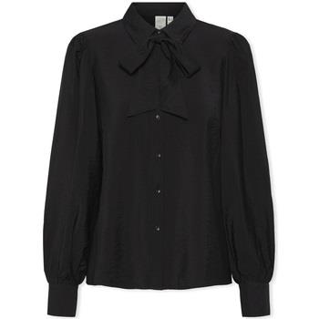 Blouse Y.a.s YAS Noos Pil LS Bow Shirt - Black