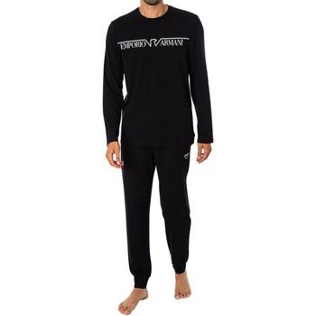 Pyjama's / nachthemden Emporio Armani Grafische pyjamaset met lange mo...