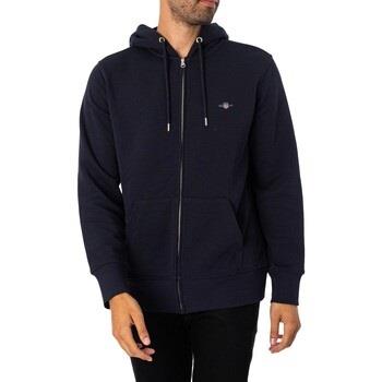 Sweater Gant Normale Shield-Hoodie Met Rits