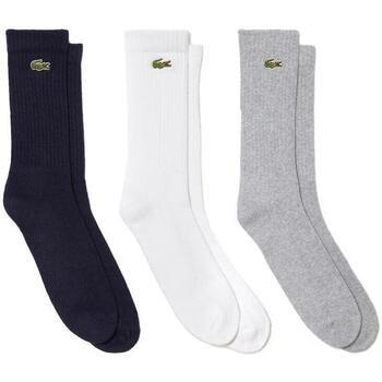 Sokken Lacoste Sport 3 Pack High Cut Socks Grey/White/Navy