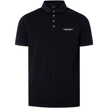 Polo Shirt Korte Mouw EAX Poloshirt met logo op de borst