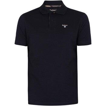 Polo Shirt Korte Mouw Barbour Piqué poloshirt met Schotse ruit