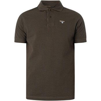 Polo Shirt Korte Mouw Barbour Piqué poloshirt met Schotse ruit