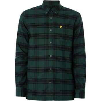 Overhemd Lange Mouw Lyle &amp; Scott Tonaal geruit flanellen overhemd