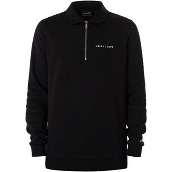 Sweater Lyle &amp; Scott Geborduurd Sweatshirt Met Kwartrits En Kraag