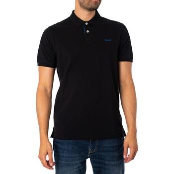 Polo Shirt Korte Mouw Gant Regular contrast piqué poloshirt